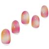 Adora Couture Semi Cured Gel Nail Strips  Pink Ruby Orchid  30 Pieces UV Gel Nail Wrap Kit with Prep Pads, File & Wooden Stick  Salon Quality Semi Cured Stickers  UV Light Required view 1