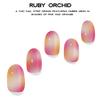 Adora Couture Semi Cured Gel Nail Strips  Pink Ruby Orchid  30 Pieces UV Gel Nail Wrap Kit with Prep Pads, File & Wooden Stick  Salon Quality Semi Cured Stickers  UV Light Required view 3