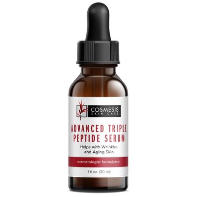Advanced Triple Peptide Serum - Reduce Wrinkles, Support Collagen Renewal, Defend Against Aging | 1oz | Cosmesis
