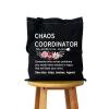 WCGXKO Chaos Coordinator Funny Definition Zipper Pouch Makeup Bag (Chaos black tote) view 1