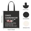 WCGXKO Chaos Coordinator Funny Definition Zipper Pouch Makeup Bag (Chaos black tote) view 2
