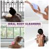 RIUOTA 3 Pieces Exfoliating Washcloth Shower Towel African Net Sponge Japanese Wash Cloth Face Exfoliating Sponge Loofah Exfoliating Body Scrubber for Body Exfoliation view 2