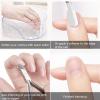 Japior 8 Packs Cuticle Nippers Stainless Steel Cuticle Trimmer Cutter Pointed Blade Nail Cuticle Dead Skin Clipper Manicure Tool for Fingernails Toenails view 3