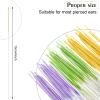 Maitys 360 Pieces Ear Hole Floss Piercing Cleaner Floss Disposable Piercing Aftercare Cleaning Line Ear Hole Care Cleaning Tool for Women Men(Green, Purple, Yellow) view 2