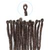 20 Inch Curly Dreadlocks Extensions Wavy Synthetic Dreads, 20 Strands Black to Brown Single Ended Dreads Locs Extension view 3