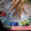 120 Sticks Nail Sample Display Stand, Spiral Removable Portable Fan Shaped Nail Sample Shelf for UV Gel Color Display (Transparent Color) view 3