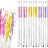 Maitys 360 Pieces Ear Hole Floss Piercing Cleaner Floss Disposable Piercing Aftercare Cleaning Line Ear Hole Care Cleaning Tool for Women Men(Pink, Purple, Yellow) view 1