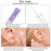 Maitys 360 Pieces Ear Hole Floss Piercing Cleaner Floss Disposable Piercing Aftercare Cleaning Line Ear Hole Care Cleaning Tool for Women Men(Pink, Purple, Yellow) view 3