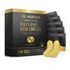 HUAXIA 24k Gold Eye Mask Formulated for Puffy Eyes & Dark Circles for Men and Women 20 Pairs Under Eye Patches for Maximum Results SLEEPING WRINKLE REMOVE MASK REMOVING PUFFINESS UNDER EYE CARE COLLAGEN MASK view 1