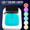 Feet Soaking Tub,Pedicure Foot Spa,Acrylic Pedicure Sink,Foot Massager Spa,ice Bath Tub,Pedicure Kit Foot Spa,Foot Bath Spa with Massage Surfing,Foot Spa,Foot Bath Basin,with 7 Colorful Lights view 2