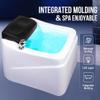 Feet Soaking Tub,Pedicure Foot Spa,Acrylic Pedicure Sink,Foot Massager Spa,ice Bath Tub,Pedicure Kit Foot Spa,Foot Bath Spa with Massage Surfing,Foot Spa,Foot Bath Basin,with 7 Colorful Lights view 4