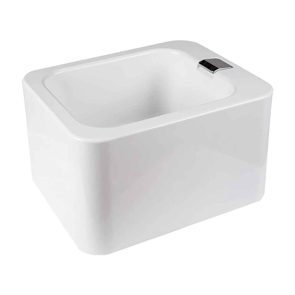 Foot Massager Spa,Feet Soaking Tub,Acrylic Pedicure Sink,Pedicure Foot Spa,Foot Soak Tub,Pedicure Kit Foot Spa,Foot Bath Spa,Foot Spa,Foot Bath Basin with Square Waterfall Outlet (Color : White-108,