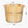 Scpantkend Foot Spa Bath Wooden Barrels Foot Bath Barrel with Lid Adult Thickening Foot Bucket Feet Foot Tub Pedicure Basin Wood Foot Basin Barrel Foot Massage Wooden Foot Spa Basin Massage Household view 3