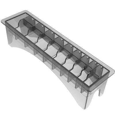 KALLORY Hair Clipper Guard Storage Box Guide Comb Holder for Hairdressing Tools Plastic Organizer for Clipper Accessories Compact and Portable Design