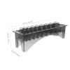 KALLORY Hair Clipper Guard Storage Box Guide Comb Holder for Hairdressing Tools Plastic Organizer for Clipper Accessories Compact and Portable Design view 2