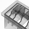 KALLORY Hair Clipper Guard Storage Box Guide Comb Holder for Hairdressing Tools Plastic Organizer for Clipper Accessories Compact and Portable Design view 4