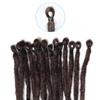 20 Inch Curly Dreadlocks Extensions Wavy Synthetic Dreads, 20 Strands Single Ended Dreads Locs Extension (20 4#) view 3