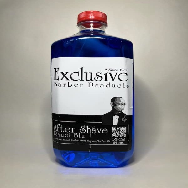 Exclusive Barber Products Rauci Blu Aftershave (Rauci Blu, 64 oz)