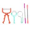 JZK 5X Facial Hair Remover Tool for Women and Men, Spring Threading Tool for face Hair/Upper Lip Hair/Eyebrows, Spring Facial epilator, Manual Ladies Facial Fluff Remover view 1