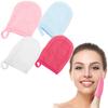 FOMIYES Reusable Makeup Remover Pads mitt for Face,Eye,Lips Microfiber Gentle Facial Cleansing Cloths Face Wash Wipes for All Skin Types Friendly for Daily Skincare Pack of 4 view 1