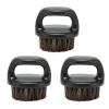 3Pcs Men Beard Brush, Burr Free Beard Care Brush for Styling Cleansing and Exfoliating, Comfortable Using Shaving Brush with Round Handle, Practical Facial Beard Cleaning Brush view 1
