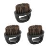 3Pcs Men Beard Brush, Burr Free Beard Care Brush for Styling Cleansing and Exfoliating, Comfortable Using Shaving Brush with Round Handle, Practical Facial Beard Cleaning Brush view 4