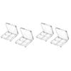 Beaupretty 4 Pieces Empty Eyeshadow Pallet 4 Grids Eye Shadow Lipstick Storage Case Box Clear Makeup DIY Cosmetic Organizer Container view 1