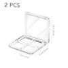 Beaupretty 4 Pieces Empty Eyeshadow Pallet 4 Grids Eye Shadow Lipstick Storage Case Box Clear Makeup DIY Cosmetic Organizer Container view 2