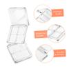 Beaupretty 4 Pieces Empty Eyeshadow Pallet 4 Grids Eye Shadow Lipstick Storage Case Box Clear Makeup DIY Cosmetic Organizer Container view 4