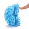 Premium Sensory Brush for Kids or Autism,Soft Silicone Body Scrubber,2 in 1 Sensory Room Occupational Therapy Sensory Brushes,Silicone Loofah,Pet Shower Brush Bath Brush Shampoo Brush(Spikes-Blue) view 4