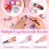 BORN PRETTY Acrylic Powder Set-24 Colors Acrylic Nail Powder Set Fall Winter Colors Pigmented Powders for French Nail Extension Christmas Gifts for Women Home DIY & Salon No Lamp Needed view 3