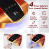 96w Cordless LED Nail Lamp with Portable Handle Professional Curing UV Lamp for Gel Nails Auto Infrared Sensor and 4 Timers (Red) view 3