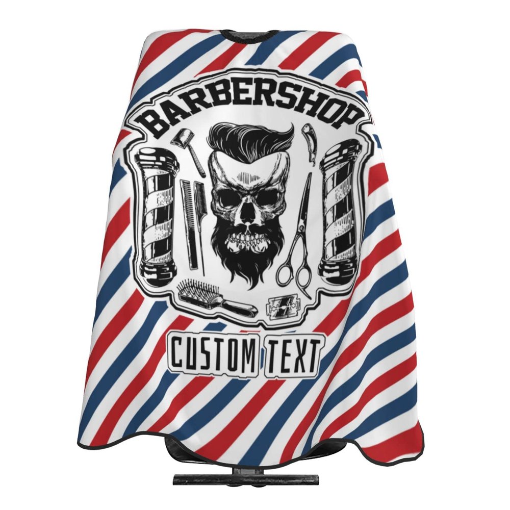 Custom Barber Cape, Personalized Text Hair Cutting Cape for Men, Customized Haircut Kit Hairdressing Apron for Home and Barbershop