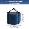 Multifunctional Collapsible Bucket for Soaking Feet, Portable Foot Bath Bag, Foot Spa Soaking Feet Home Pedicure Basin Outdoor Camping for Washing, Fishing Wait Handy Carrying Bag, Large view 2