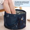 Multifunctional Collapsible Bucket for Soaking Feet, Portable Foot Bath Bag, Foot Spa Soaking Feet Home Pedicure Basin Outdoor Camping for Washing, Fishing Wait Handy Carrying Bag, Large view 3