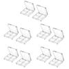 Beaupretty 10 Pieces Empty Eyeshadow Pallet 4 Grids Eye Shadow Lipstick Storage Case Box Clear Makeup DIY Cosmetic Organizer Container view 1