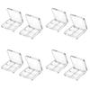 Beaupretty 8 Pieces Empty Eyeshadow Pallet 4 Grids Eye Shadow Lipstick Storage Case Box Clear Makeup DIY Cosmetic Organizer Container view 1