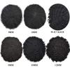 Afro Curl Toupee for Black Men Hairpiece African American Mens Toupee Short Remy Human Hair System Replacement Lace Poly Skin Man Weave Balding Mens Custom Hair Unit 8X10inch Male Hair Top Wigs (8''X10'', #1 Jet Black-8mm Wave Curl) view 2
