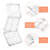 Beaupretty 6 Pieces Empty Eyeshadow Pallet 4 Grids Eye Shadow Lipstick Storage Case Box Clear Makeup DIY Cosmetic Organizer Container view 2