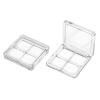 Beaupretty 6 Pieces Empty Eyeshadow Pallet 4 Grids Eye Shadow Lipstick Storage Case Box Clear Makeup DIY Cosmetic Organizer Container view 3