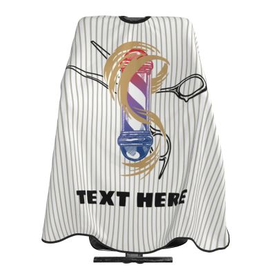 Custom Barber Cape, Personalized Text Hair Cutting Cape for Men, Customized Haircut Kit Hairdressing Apron for Home and Barbershop