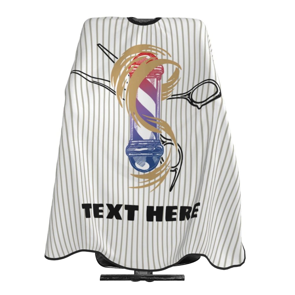 Custom Barber Cape, Personalized Text Hair Cutting Cape for Men, Customized Haircut Kit Hairdressing Apron for Home and Barbershop