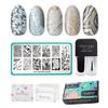 Maniology Heart of Stone Nail Stamping Starter Kit | Marble Nail Art, Stone-Inspired Patterns DIY Manicures  Includes Stamping Plate, Polish, Top Coat, Stamper & Scraper Card view 1