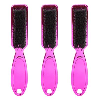 3pcs Beard Styling Comb, Multifunctional Beard Grooming Brush for Cleaning Styling Exfoliating, Ergonomic Beard Brush with Curved Handle, Practical Mustache Brush for Home Salon