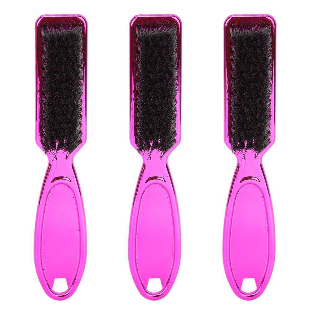 3pcs Beard Styling Comb, Multifunctional Beard Grooming Brush for Cleaning Styling Exfoliating, Ergonomic Beard Brush with Curved Handle, Practical Mustache Brush for Home Salon