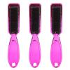3pcs Beard Styling Comb, Multifunctional Beard Grooming Brush for Cleaning Styling Exfoliating, Ergonomic Beard Brush with Curved Handle, Practical Mustache Brush for Home Salon view 1