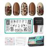 Maniology Magic Mushroom Nail Stamping Starter Kit | Plant-Inspired Nail Art with Whimsical Mushrooms Design for DIY Manicure  Includes Stamping Plate, Polish, Top Coat, Stamper & Scraper Card view 1