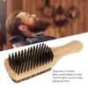 2pcs Mustache Brush for Men, Double Sided Shave Brush with Ergonomic Long Handle, Multipurpose Beard Grooming Brush for Knots Removal, Soft Beard Bristles Brush for Home Salon view 4