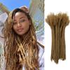 0.6cm #27 6inch 10 Stands Loc Extensions Human Hair 100% Handmade Permanent Dreadlock Extensions for Man/Women Can Be Dyed and Curled(0.6cm 6inch-10 stands color #27) view 1