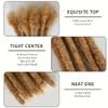 0.6cm #27 6inch 30 Stands Loc Extensions Human Hair 100% Handmade Permanent Dreadlock Extensions for Man/Women Can Be Dyed and Curled(0.6cm 6inch-30 stands color #27) view 2